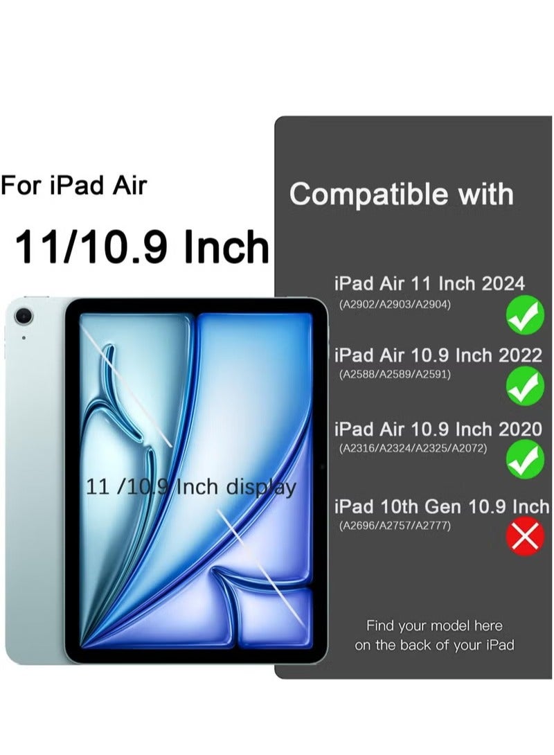 UMIXPRO Compatible with iPad Air 6th Generation 11 Inch Case M2 2024 for iPad Air 5th 4th Generation Case 2022 2020 10.9 Inch with Pencil Holder Auto Sleep Wake - Image 2