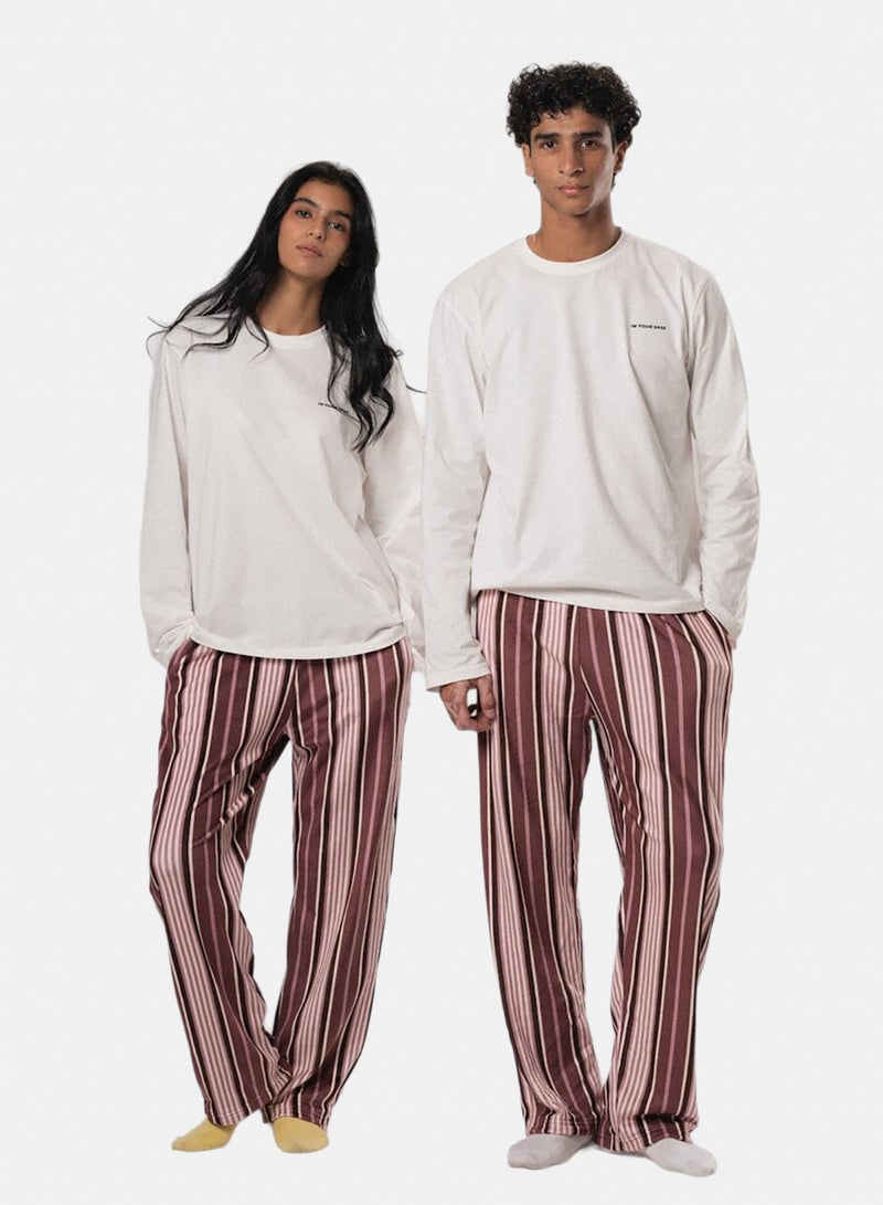In Your Shoe Old School Stripes Fluffy Pyjama Pants - Image 2