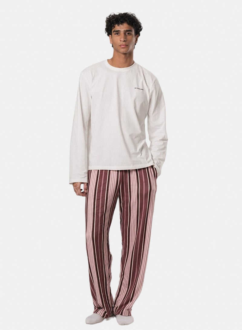 In Your Shoe Old School Stripes Fluffy Pyjama Pants - Image 3
