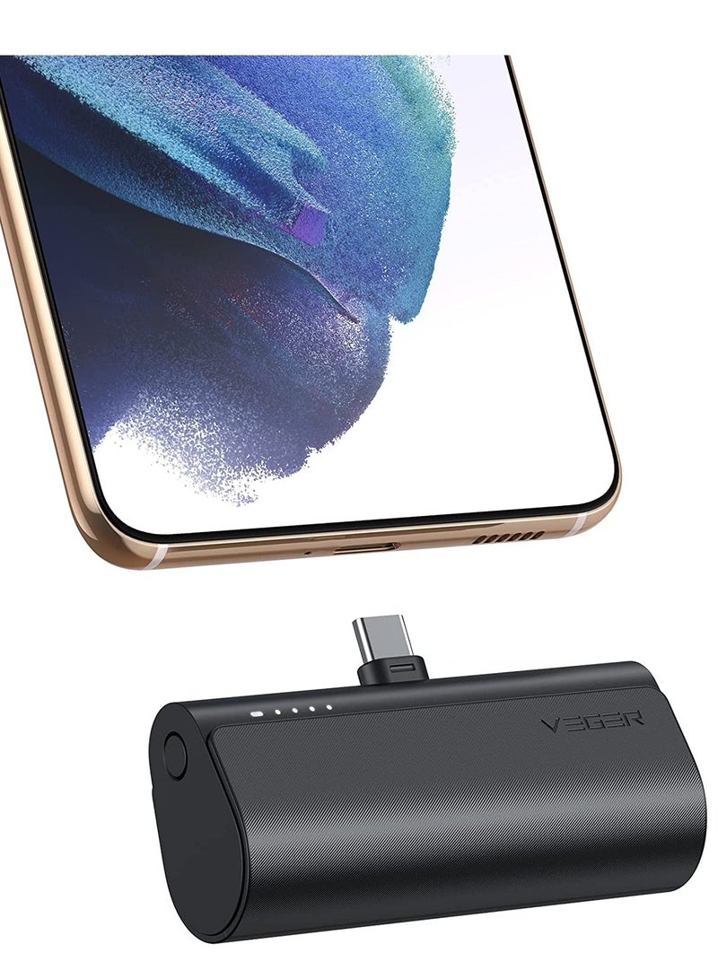 ELTRAZONE VEGER 5000mAh Mini Power Bank,20W Fast Charging Portable Charger USB C Battery Pack Compatible with USB C Phones Samsung Huawei Pixel and More,Black - Image 1