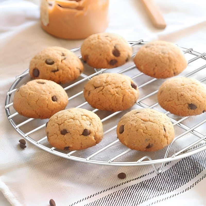Cooling Rack - Stainless Steel 40cm Round Baking Rack for Cakes, Bread, and Grilling - Durable, Heat-Resistant, Easy to Clean, Essential for Home and Professional Kitchens - Image 3