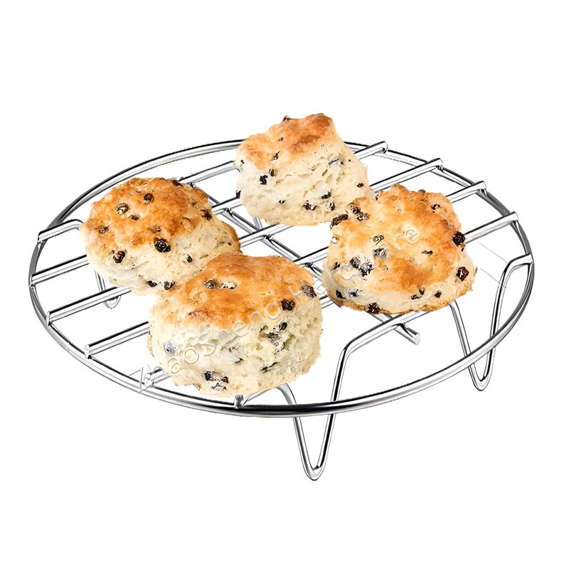 Cooling Rack - Stainless Steel 40cm Round Baking Rack for Cakes, Bread, and Grilling - Durable, Heat-Resistant, Easy to Clean, Essential for Home and Professional Kitchens - Image 2