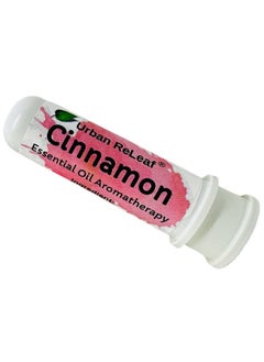 Urban ReLeaf Cinnamon Essential Oil Aromatherapy Nasal Inhaler — Pure Undiluted Spicy Oil, Easy Open Snap Top. Made in USA. Alcohol-Free. No Mess. Pocket Size.  - Image 1