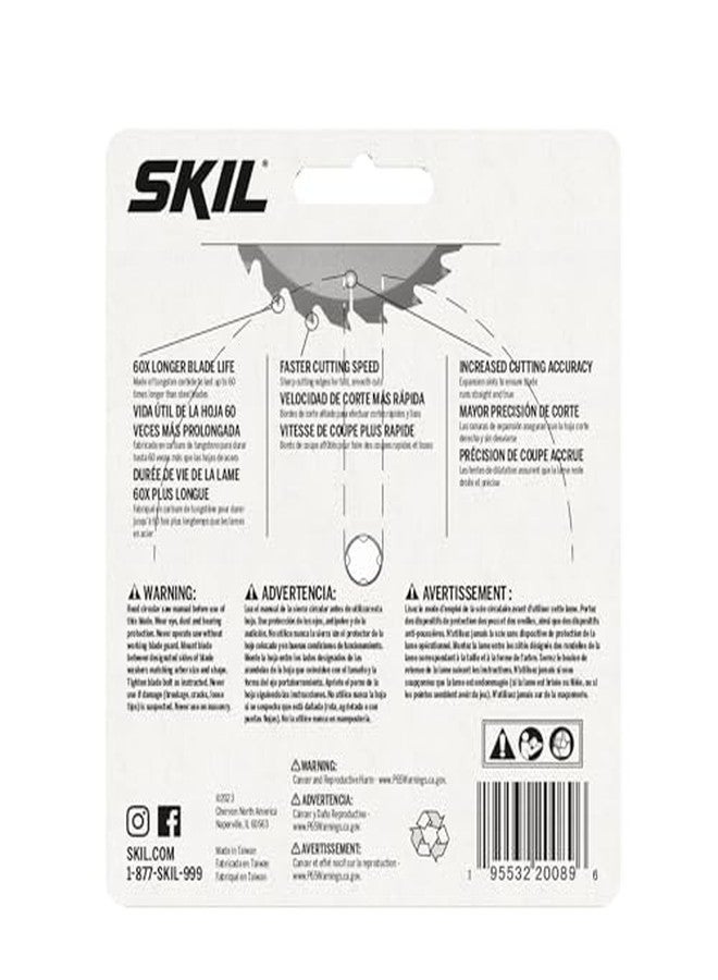 SKIL 4-1/2 in. 24-Tooth & 40-Tooth Carbide Circular Saw Blade Set-CRB1003-2 - Image 3