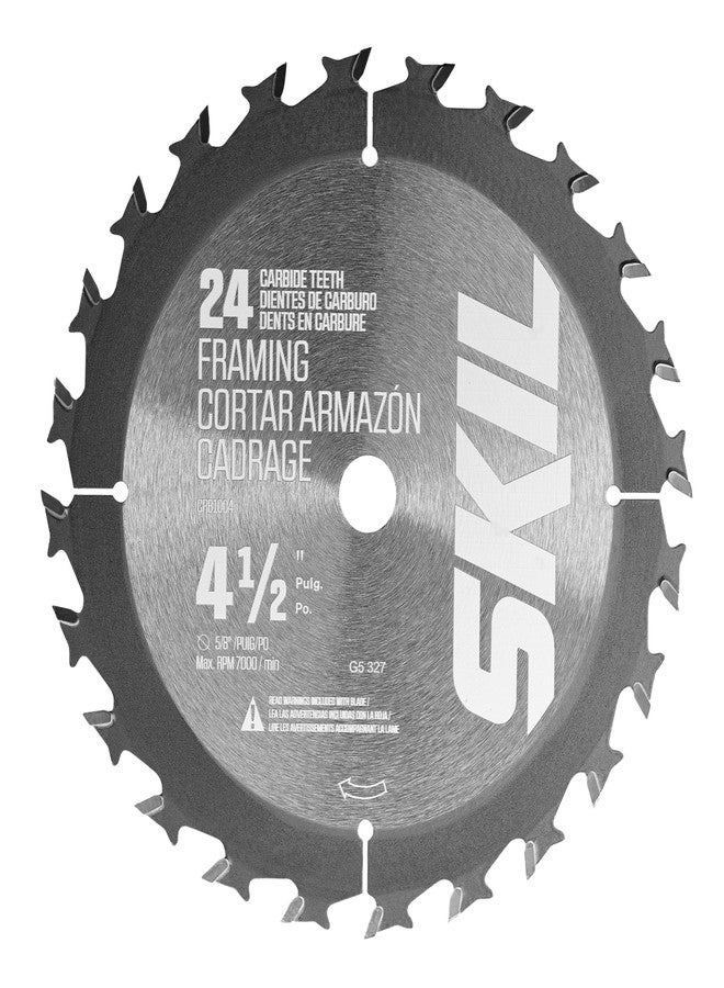 SKIL 4-1/2 in. 24-Tooth & 40-Tooth Carbide Circular Saw Blade Set-CRB1003-2 - Image 1