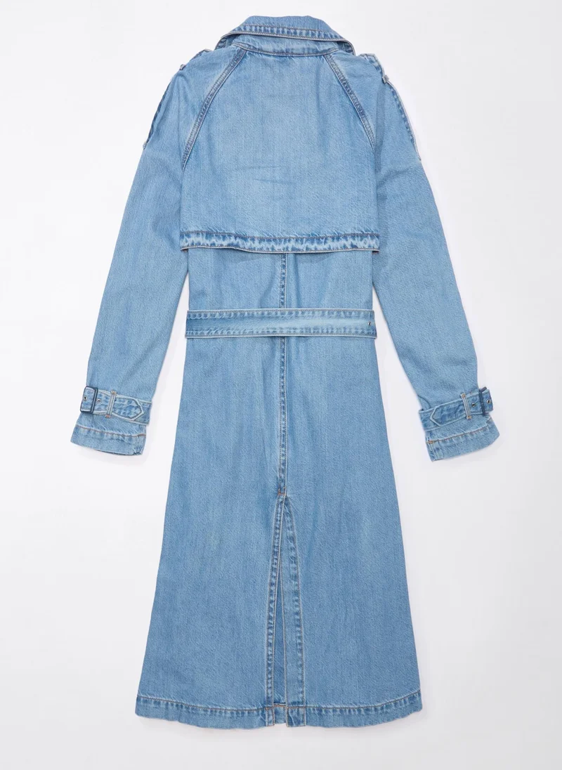 امريكان ايجل Denim Trench Coat