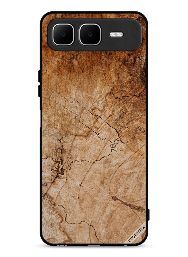 Covernex Infinix Smart 10 Plus Protective Case Cover Vintage Wooden Pattern