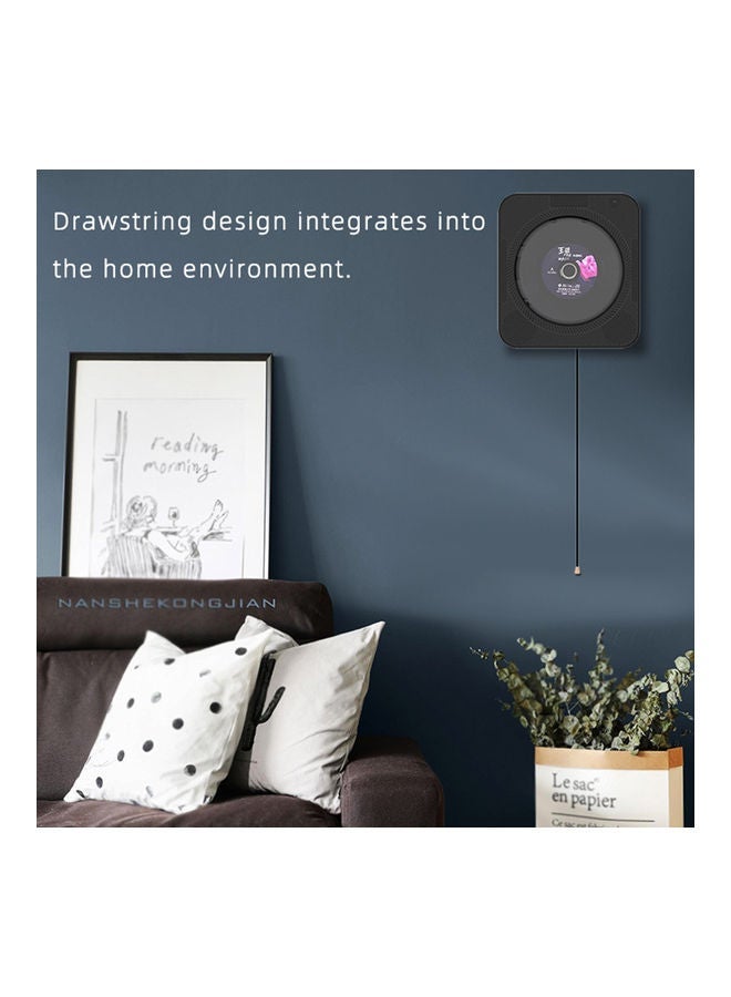 NIBEMINENT Portable CD Player Wall Mountable Speaker YHS-08C Black  - Image 5