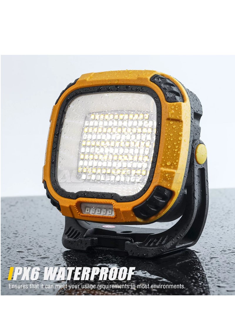 QLIGHT 50W Multifunctional LED Rechargeable Camping Light, 6 Modes 4 Brightness of Light Portable Work Light 4500LM, Display Power Function Flood Light Waterproof ＆USB Charging Camping Lantern, Suitable Light for Outdoor Camping, Fishing - Image 5
