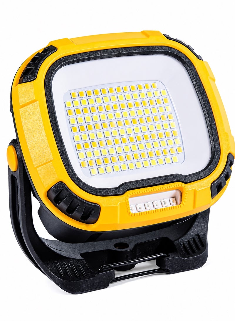 QLIGHT 50W Multifunctional LED Rechargeable Camping Light, 6 Modes 4 Brightness of Light Portable Work Light 4500LM, Display Power Function Flood Light Waterproof ＆USB Charging Camping Lantern, Suitable Light for Outdoor Camping, Fishing - Image 1