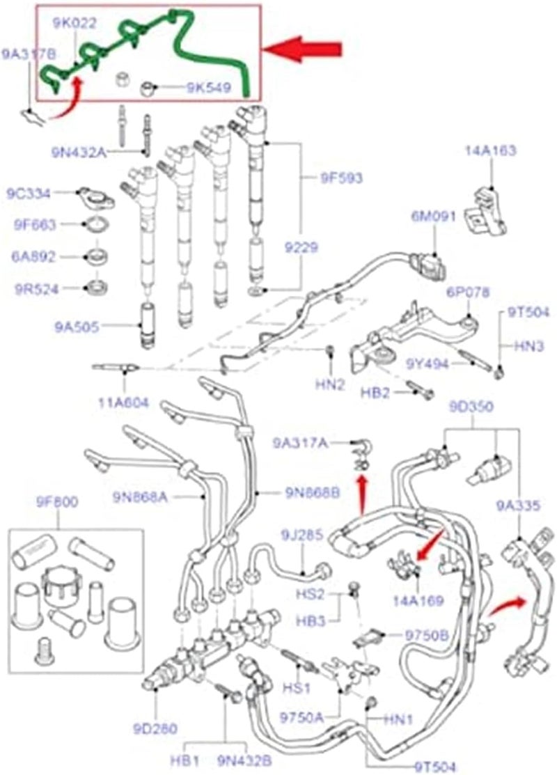 Vuzmode Fuel Injector Leak Off Return Pipe - Image 2