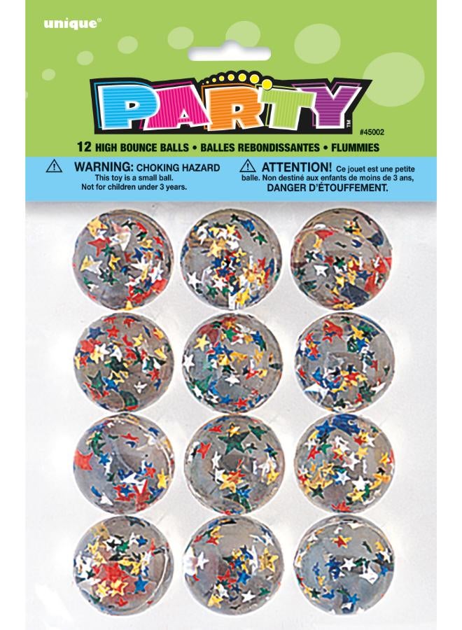 Unique 12 كرة قفز نجوم شفافة - Image 2