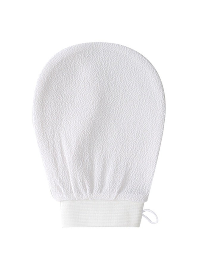 Korean Loofah For Cleaning Skin And Exfoliating Skin, Viscose Shower Glove For Making Moroccan Bath At Home, White 