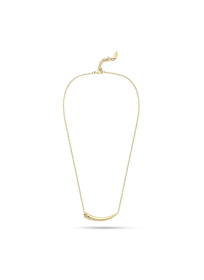 بوليس Talon Necklace For Women Shiny Gold With White Crystal