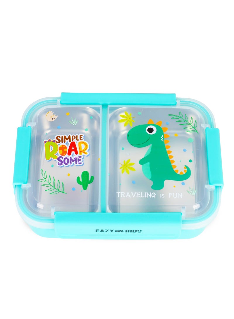 Eazy Kids صندوق غداء سهل للأطفال - ديناصور أخضر - Image 1