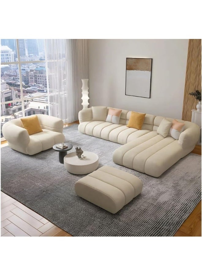 Comfynest Comfynest L-Shape Sectional Sofa with Chair and Ottoman – Stylish, Versatile & Comfortable (Left Chaise)  - Image 1