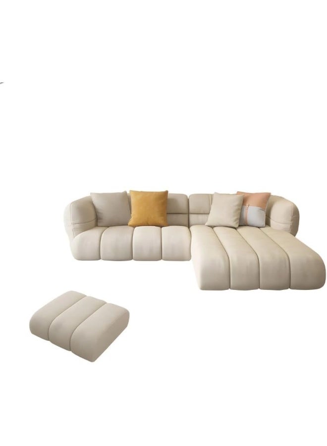 Comfynest Comfynest L-Shape Sectional Sofa with Chair and Ottoman – Stylish, Versatile & Comfortable (Left Chaise)  - Image 5