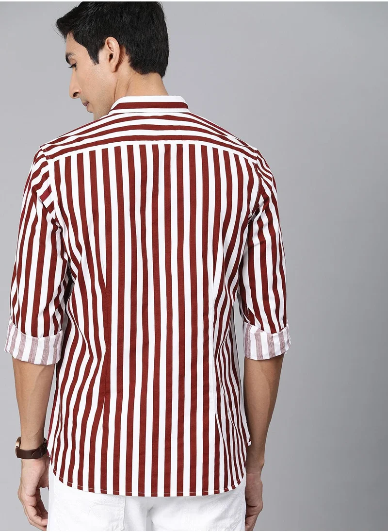 ذا بير هاوس Men's Cotton Shirt | Casual & Formal Long Sleeve Slim Fit | Classic Button-Down, Office & Everyday Wear, Comfortable & Breathable Fabric