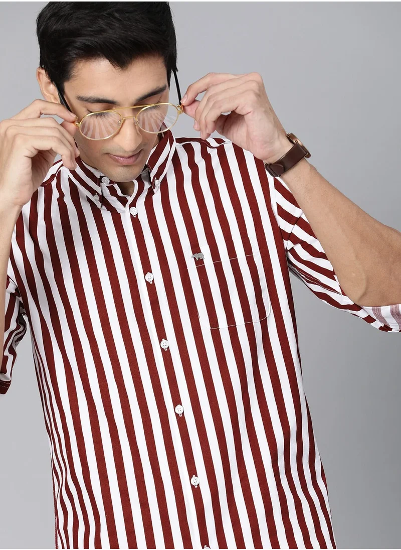 ذا بير هاوس Men's Cotton Shirt | Casual & Formal Long Sleeve Slim Fit | Classic Button-Down, Office & Everyday Wear, Comfortable & Breathable Fabric