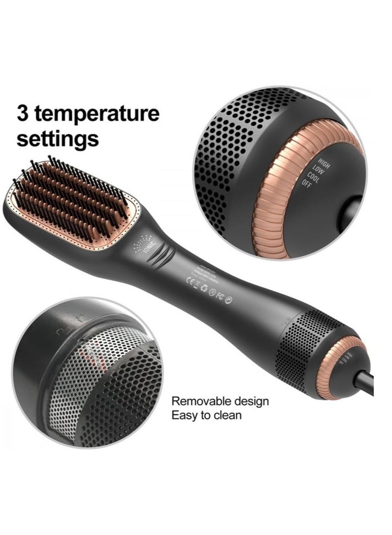 Cady One 3-in-1 hair straightener, hair dryer, brush comb, and hair straightener with ionic technology that leaves your hair smooth and frizz-free. Contains - Image 1