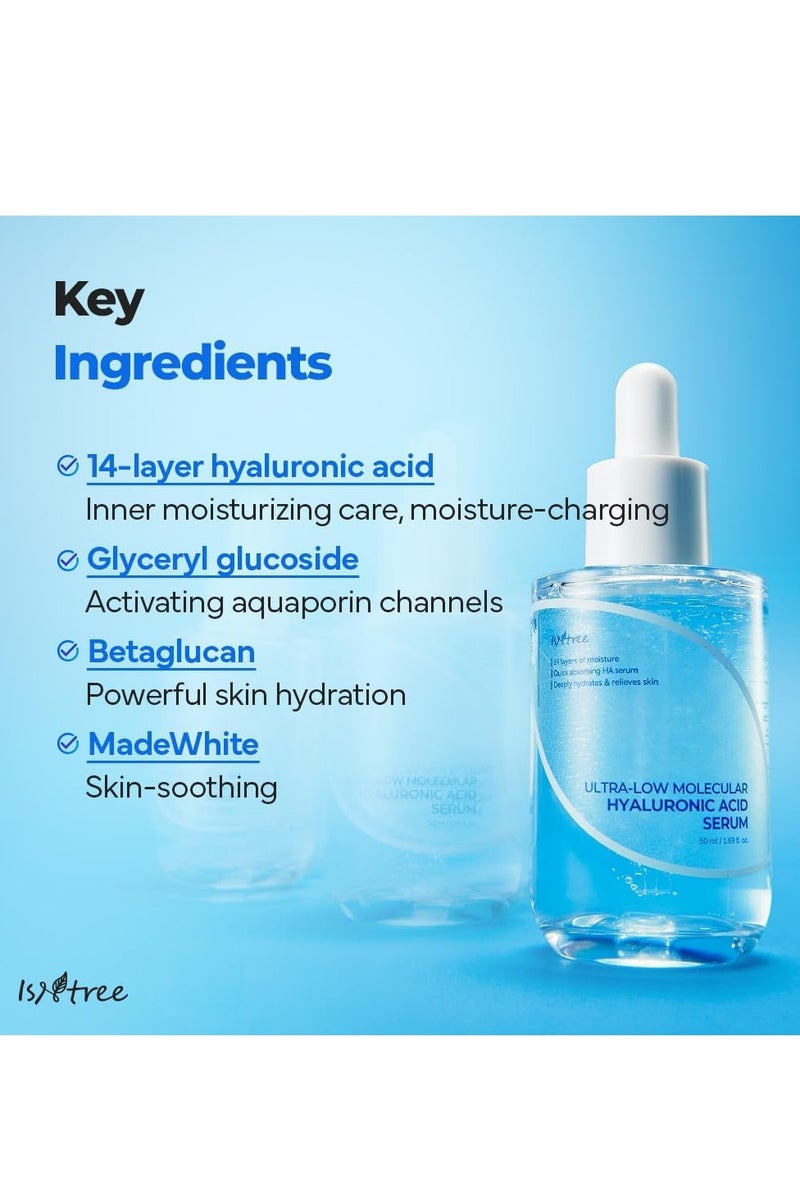 IsNtree Ultra-low Molecular Hyaluronic Acid Serum 50ml - Image 4