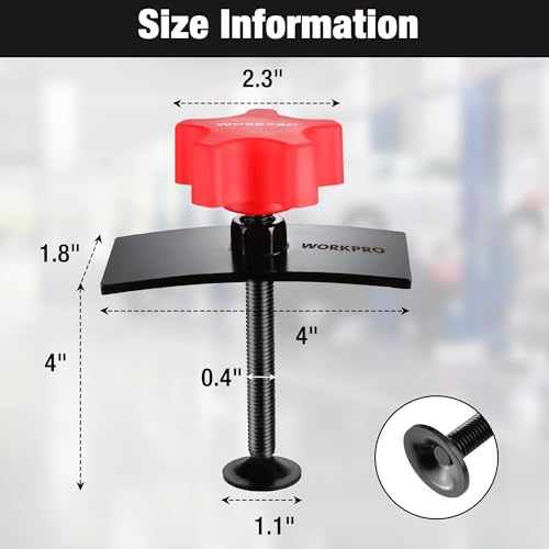 WORKPRO Brake Pad Spreader, Disc Brake Pad Spreader Tool, Brake Caliper Compressor Tool for Compressing Inner Pad, 360 Degree Swivel Joint Brake Piston Compression Tool for Cars & Light Trucks - Image 3