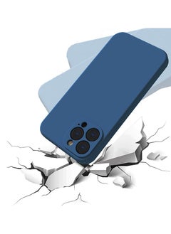 Case Up Compatible with iPhone 13 Pro Max 6.7 Inch Case, Premium Liquid Silicone [Camera Protection] [Soft Anti-Scratch Microfiber Lining] Shockproof Protective Slim Phone Cover for iPhone 13 Pro Max, Navy  - Image 4