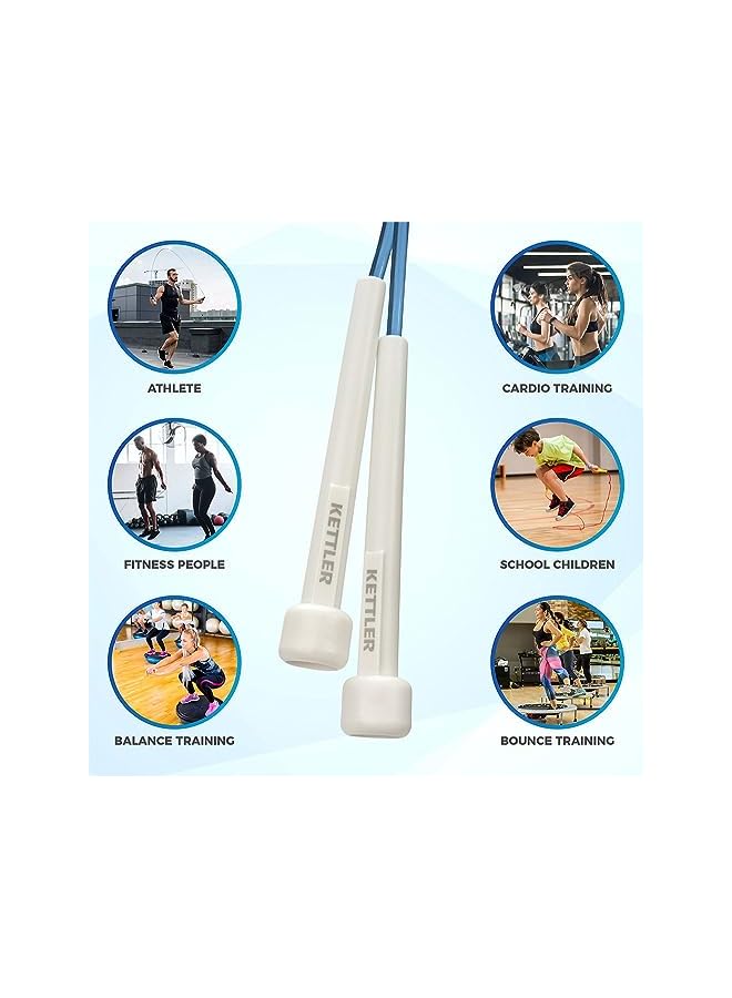 KETTLER - Speed Rope (Powder Blue, Pearl White) - 07361-500 (German Brand) - Image 4