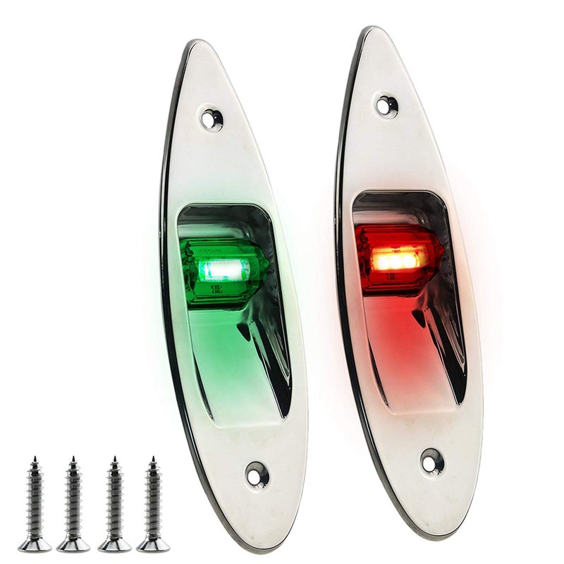 IZTOSS 12V Boat LED Navigation Lights Marine Boat Lights Waterproof Navigation Lights Side Bow Teardrop Lights - Image 1