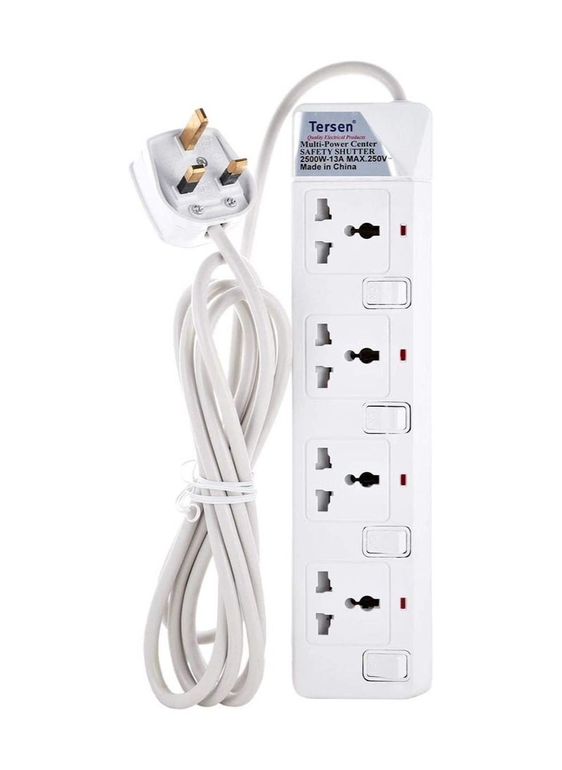 TERSEN - Tersen Extension Bar with 3 Meter Wire 4 sockets - Image 1