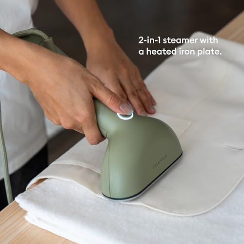 Steamery Handheld Clothes Steamer Cirrus 3, 1200W, US Plug, Heated Ironing Plate, Fast Heat Up, Garment Wrinkle Remover, Green - Image 4