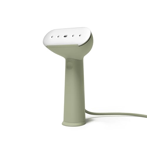 Steamery Handheld Clothes Steamer Cirrus 3, 1200W, US Plug, Heated Ironing Plate, Fast Heat Up, Garment Wrinkle Remover, Green - Image 1