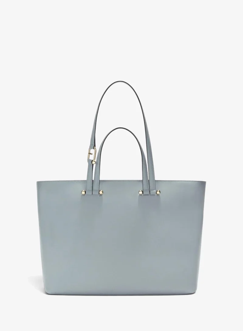 Furla Duetto Large Leather Tote Bag