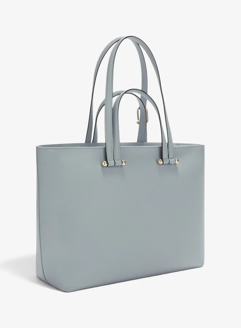 Furla Duetto Large Leather Tote Bag