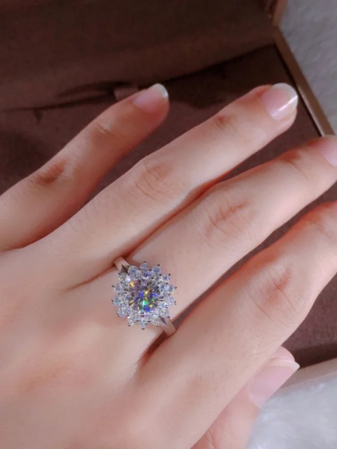 Styli  Embellished Snowflake Ring for Women | Best Price UAE