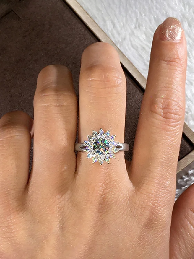 Styli  Embellished Snowflake Ring for Women | Best Price UAE