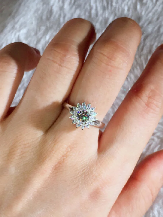 Styli  Embellished Snowflake Ring for Women | Best Price UAE