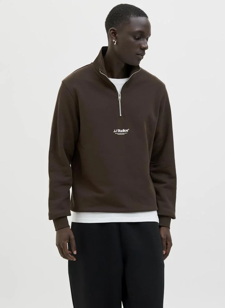 JACK & JONES Jjesoho Quarter Zip Sweatshirt