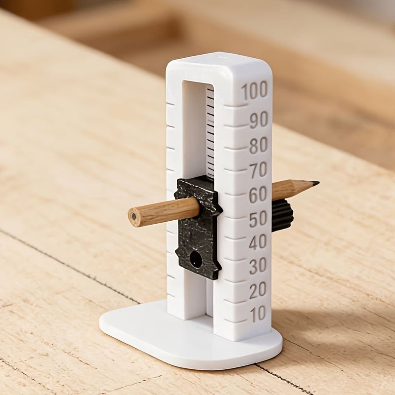 Black in White Height Marking Gauge 10-100mm Multi Function Line Marker for Woodworking - Image 4