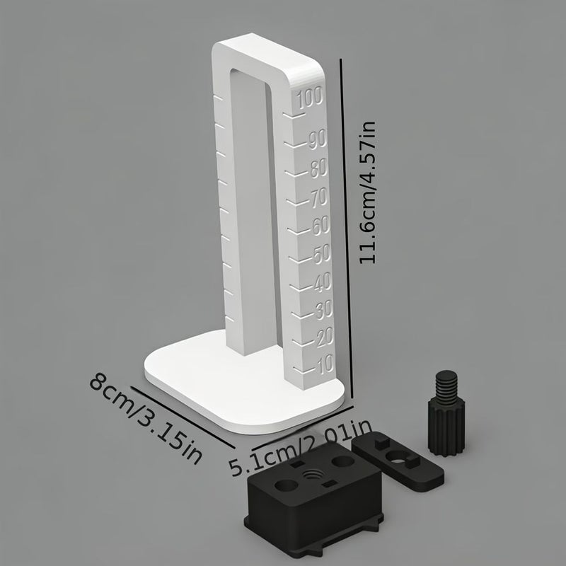 Black in White Height Marking Gauge 10-100mm Multi Function Line Marker for Woodworking - Image 3