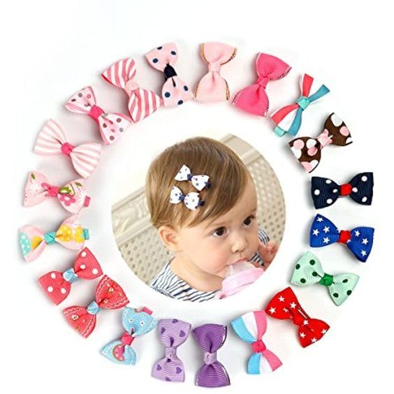 NEOBABY Alligator Bow Hair Pins – Cute Hair Accessories Clips for Girls, Kids, Babies & Toddlers (Assorted, Pack of 12 Pairs) - Image 4