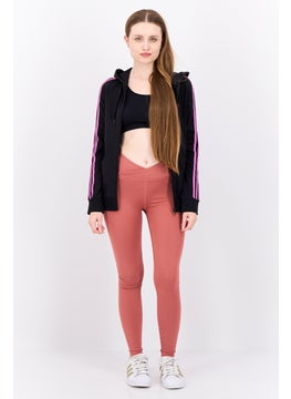 Adidas Women Sportswear Fit Long Sleeves Outdoor Sweatshirt, Black/Purple  - Image 4