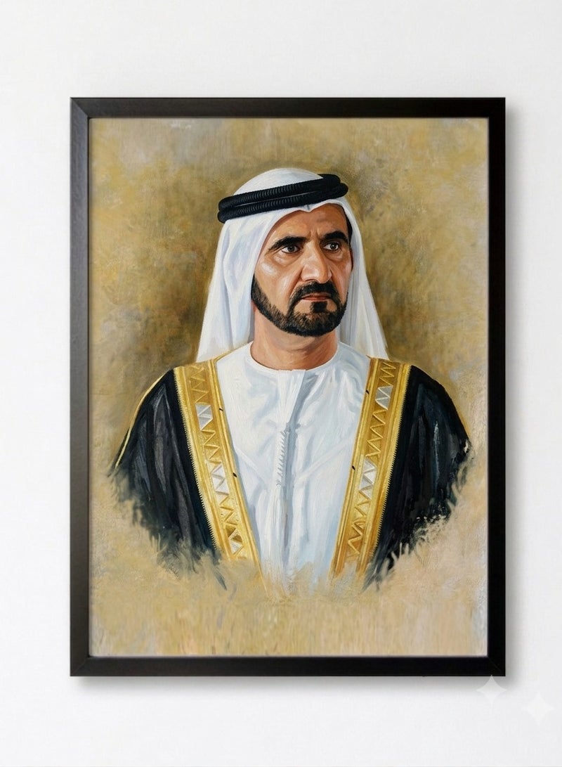 Boomah Accessories 3-Piece UAE Leaders Framed Poster Set 30x40cm | Sheikh Mohammed Bin Rashid, Sheikh Zayed & Sheikh Mohamed Bin Zayed | Premium Wall Art for Home , Office & Majlis - Image 2