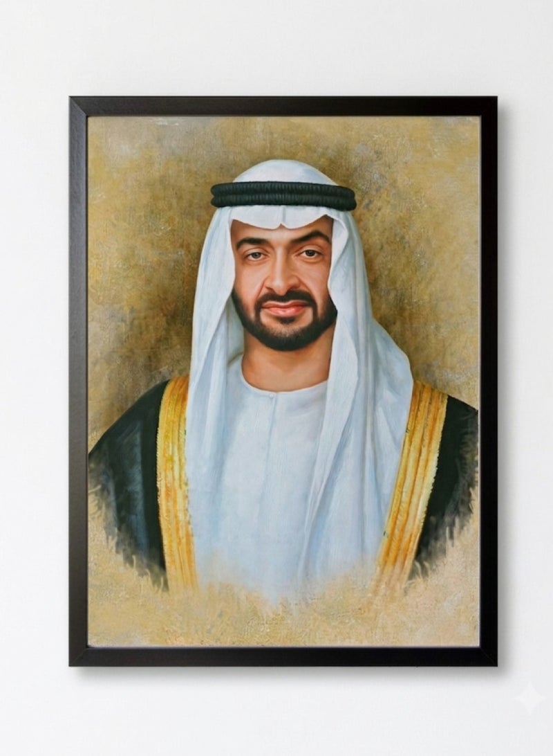 Boomah Accessories 3-Piece UAE Leaders Framed Poster Set 30x40cm | Sheikh Mohammed Bin Rashid, Sheikh Zayed & Sheikh Mohamed Bin Zayed | Premium Wall Art for Home , Office & Majlis - Image 4