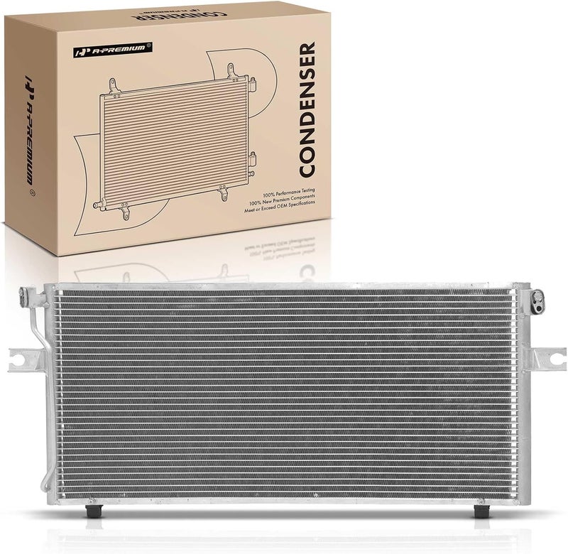A-Premium A/C Condenser with Bracket for Nissan Altima 1993-1997 2.4L - Image 1