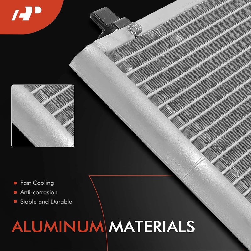 A-Premium A/C Condenser with Bracket for Nissan Altima 1993-1997 2.4L - Image 2