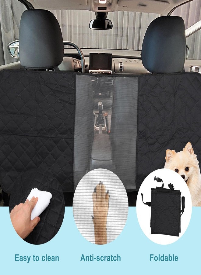 GLIDESMOOTH Dog Car Net Barrier, Pet Barrier with Adjustable Rope, Universal for Cars, SUVs, Easy Install, for Safe Driving with Children Pets, Black - Image 4