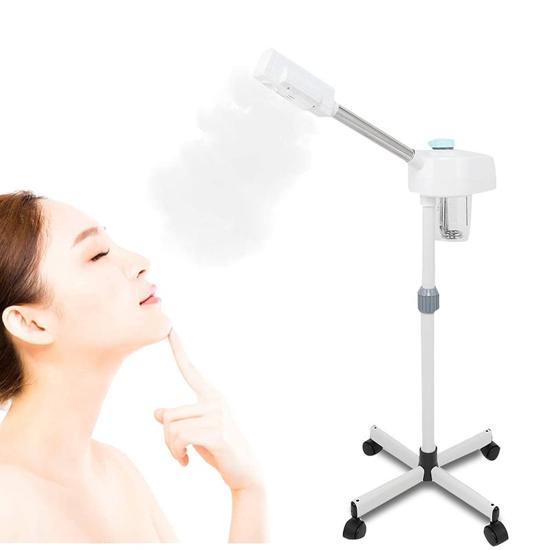 woobles Facial Steamer, Face Steamer for Facial Deep Cleaning, Hot Spray Machine Herbal Facial Steamer Moisturizing Sprayer for Beauty Salon, Extract Blackheads(US 220V)- - Image 1