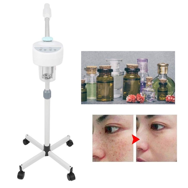 woobles Facial Steamer, Face Steamer for Facial Deep Cleaning, Hot Spray Machine Herbal Facial Steamer Moisturizing Sprayer for Beauty Salon, Extract Blackheads(US 220V)- - Image 4