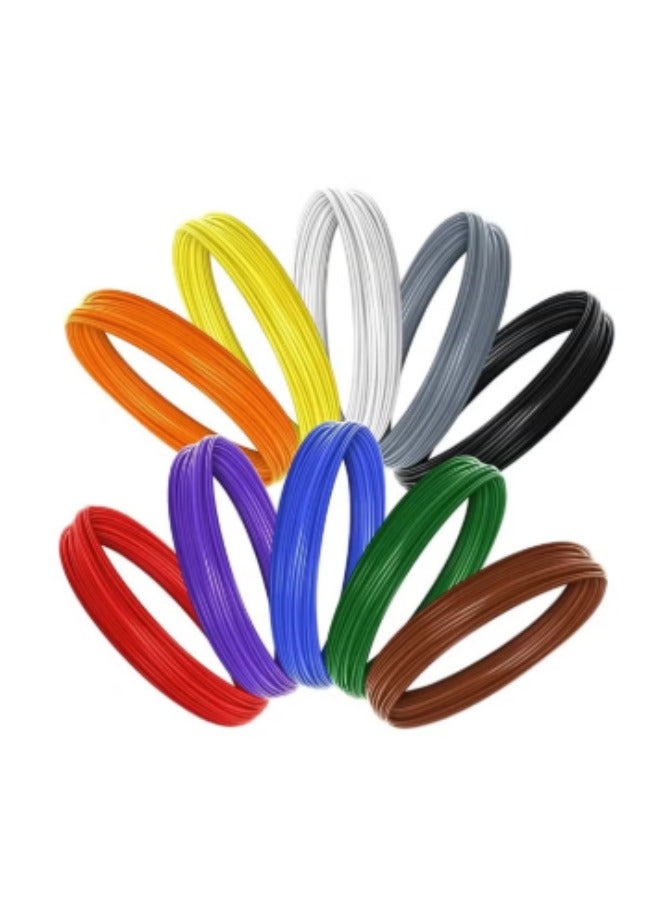 10-Piece Filament Refills For 3D Pen Multicolour  - Image 1